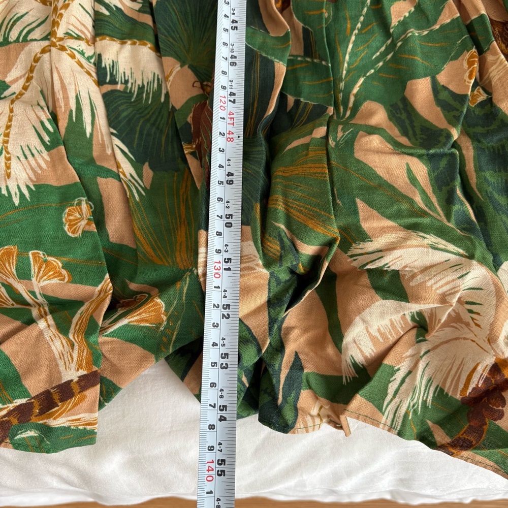 NWOT Farm Rio Beige Tropical Isla Lenzing™ Ecovero™ Euroflax™ Maxi Dress S - Picture 13 of 16